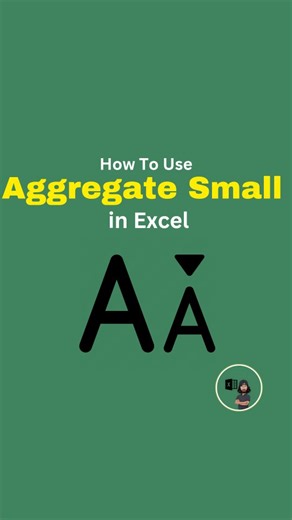 Excel Encyclopedia | Excel coach on Instagram: "How To Use Aggregate Small in Excel💯 💬 Comment "Free" to get free webinar link 🔗 📩 Save this for later so you don't forget ✨ ✨Follow us on instagram for daily tips & tricks✨ #cheatsheets #excel #exceltips #exceltricks #googlesheets #spreadsheet #accounting #finance #corporate #tutorial"