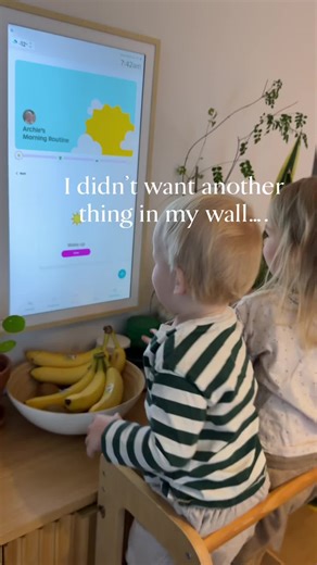 They’re not reading schedules. They’re learning routines. The visuals, the tapping, the little celebrations, it all adds up. Our kids are starting to recognize what comes next, without being told over and over ☺️ Hearth meets them where they are. @Hearth #gifted #hearthdisplay