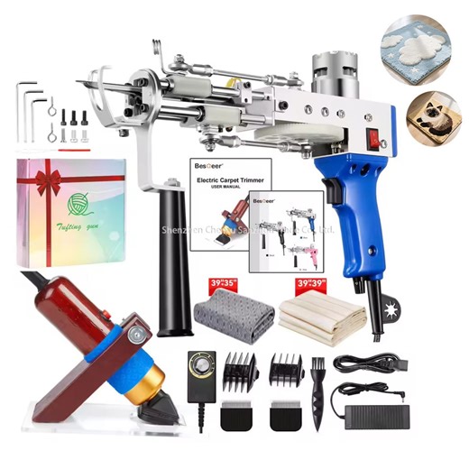 Carpet Weaving Flocking Machine Electric Carpet Weaving Tufting Gun Kit 2 in 1 Kit Hand Tufting Gun Machine
