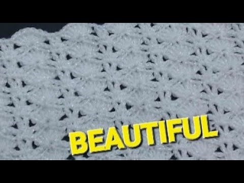 Easy Crochet Blanket pattern for beginners. Easy crochet baby blanket in fans