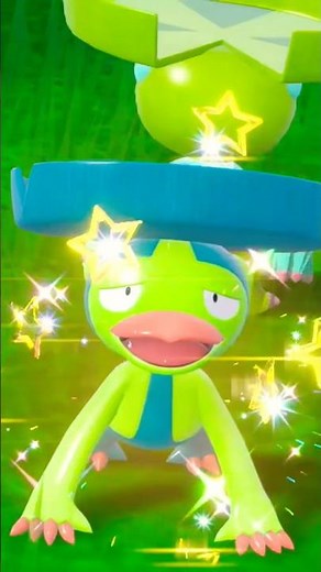 SHINY LOMBRE in Pokémon Violet! 💧🍃✨ LIKE & SUBSCRIBE! #shorts