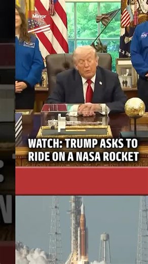 Trump meets Artemis crew, asks to ride on a NASA rocket