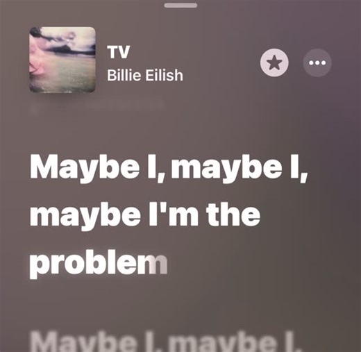 Lyridoc on Instagram: "Maybe I'm the problem #regret #relatable #fyp #lyrics #applemusic"