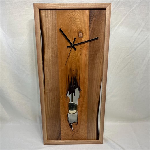 Handcrafted Pendulum Wood Wall Clock ( Fancourt ) - Etsy