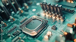 Microchip computer chip processor AI computation power PC mobile ARM programming silicon motherboard components circuit board tech technological advance computing progress development technology