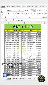 905K views · 7.2K reactions | Insert new row with shortcut key❤️ #excel #rows #insert #exceltips #viral #exceltipsandtricks #tallyprime #Excel2024 #excelcheatsheet #excelshortcutkeys #msexcelshortcutkeys #msexceltips #msexceltricks #msexceltraining #msexcelformulas #msexceltutorials | DK TECH Computer GYAN | Facebook