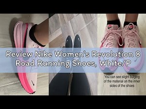 Review Nike Women's Revolution 8 Road Running Shoes, White/Pure Platinum, 8