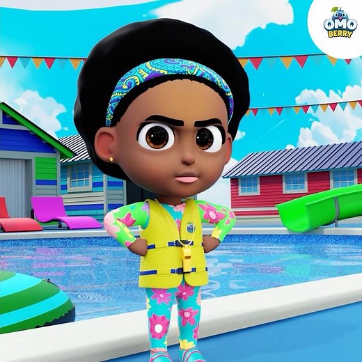 ⚠️ Kiki’s Pool Rules | OmoBerry's Water Safety Video + Water Safety For Kids #drowningprevention