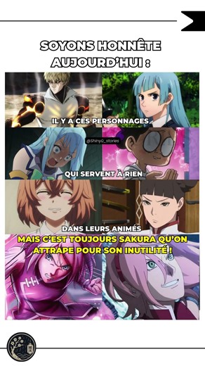Sakura inutile ? Le pire double standard des fans d'anime