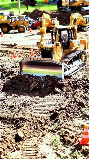 Epic RC Construction Site: Toy Excavator & Bulldozer Digging! 🚜
