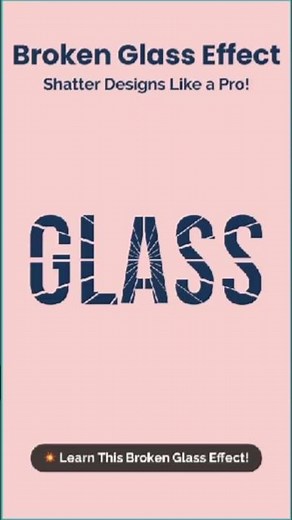 Create Broken Glass Effect in Illustrator #illustratortips #adobeillustrator