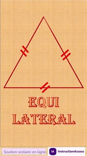 Les triangles - Triangles particuliers - Niveau 5e - Sans parole