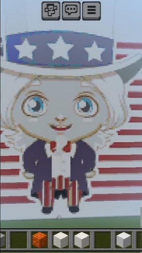 Minecraft pixle art UAS cartoon