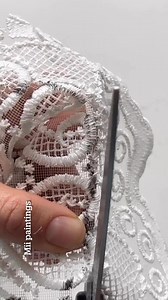 48K views · 550 reactions | People ask me all the time: Where do you find your inspiration. The truth is - most of the time I really find it in mature. This is my newest creation - simple and delicate lace leaf. If you’d like to learn all about it, you can find detailed step by step tutorial on my patreon (also in my comment). #enjoy #autum #leaf #leaves #waterdrops #lace #whitelace #drops #deco #home #diy #craft #decoration | Mii.paintings | Facebook