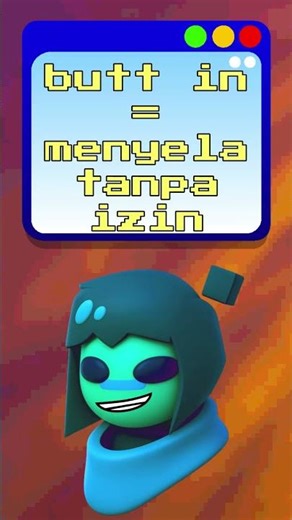 Meaning of "Butt In" #learnenglish #animation #pixelart #phrasalverbs #englishvocabulary