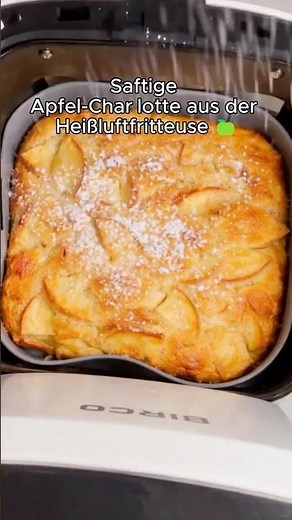 Apfelkuchen der immer gelingt – mit nur 6 Zutaten #einfachrezept #airfryer