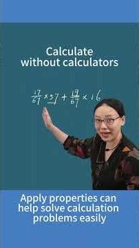 Apply properties can help solve calculation problems easily