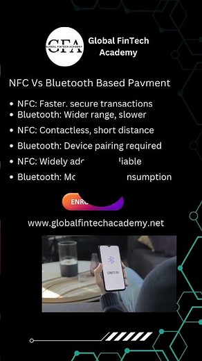 NFC vs Bluetooth Payments: Which Wins? Learn FinTech with Global FinTech Academy.