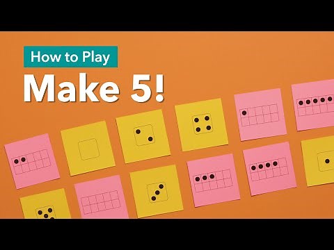 Make 5! | Fun math card game for preschoolers/Pre-K!