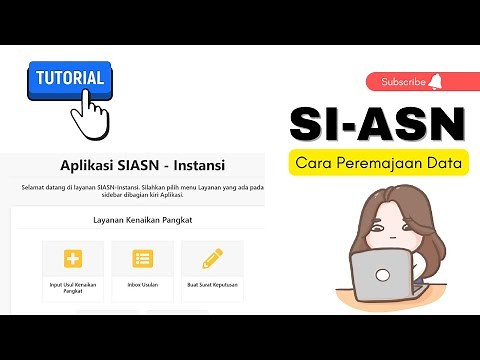 Cara Peremajaan Data ASN dengan Si ASN Instansi BKN #tutorial