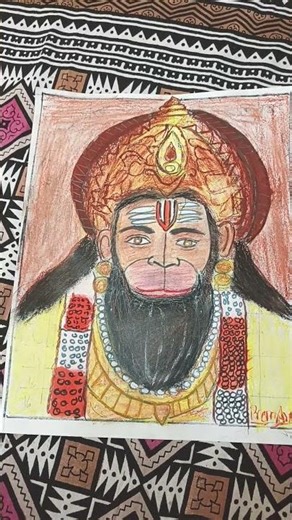 #“Is drawing ko 10 mein se kitne marks doge?”#hanumangi drawing, short video