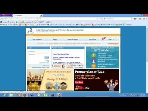 How to Create New Account on IRCTC website ?