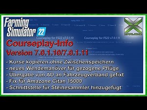 LS22 | Courseplay-Info - Version 7.0.1.10/7.0.1.11