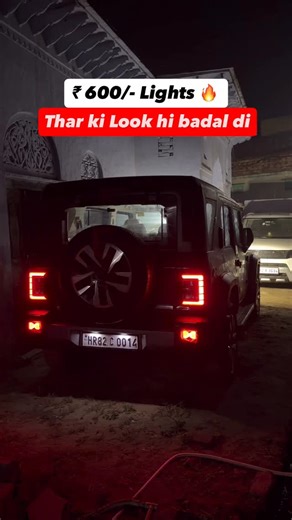 Mechanical Jugadu (Pankaj Soni) on Instagram: "That mirror finish and smoked out look just stole my heart in just 600/- Rs 😍❤️🔥 LED Bumper Lights for Thar Roxx"
