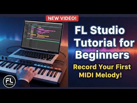 🎹 FL Studio Tutorial for Beginners: Record Your First MIDI Melody!