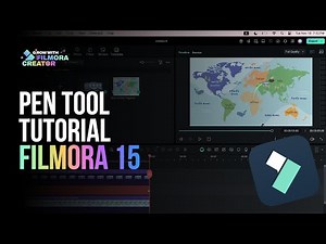 HOW TO CREATE A MAP ANIMATION USING PEN TOOL | Filmora 15