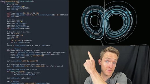How I animate 3Blue1Brown | A Manim demo with Ben Sparks | Kent Cunneen