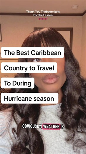 I learn more from Trinis everyday 🥰 Everybody talks about Caribbean travel during hurricane season like it’s a complete no-go… but what if I told you that’s not actually true depending on where you go? 🌴✈️ There are places in the Caribbean that don’t get hit the same way, and that’s where smart travelers move differently. Less stress, better prices, fewer crowds, and still getting that tropical experience without constantly watching the weather app 🌊☀️ Most people only look at when to travel,
