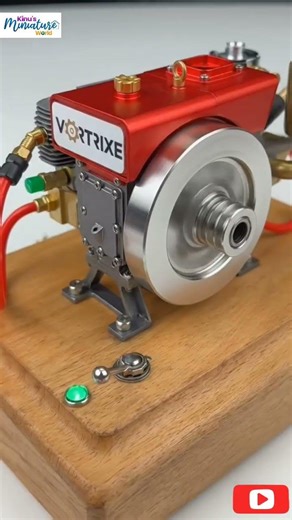 2.2cc Mini Double-cylinder Four-stroke Engine Model #jaidmeel #viralvideo #engine #tractor #motor