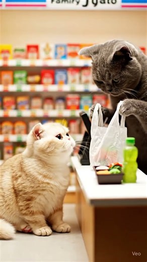 ㊗️600万回再生🏪リミックス版🎵ミニチュア猫コンビニでお買い物🐈🐾Miniature Cat Shopping – Remix Ver. #aicat #ai猫 #cat