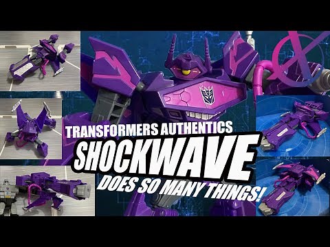 Authentics Shockwave DOES SO MUCH! (Transformers Cyberverse style) review,transformation & fan modes