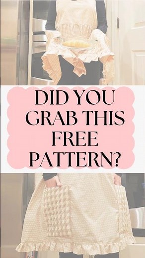 Free Apron Sewing Pattern! Did You Grab This Pattern Yet? #sewing #freepattern #baking