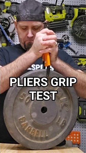 Gray Tools Grip-On locking pliers ultimate 50 Ibs grip test