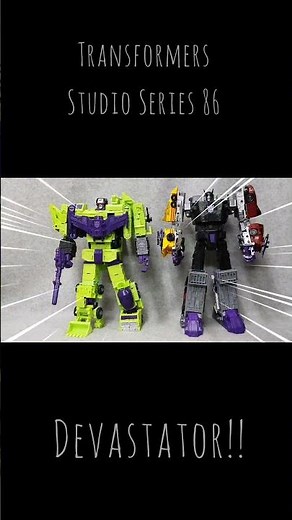 Devastator! Transformers Studio Series 86 combined mode! #transformers