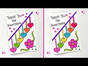 Thank You Greeting Card | Easy & Amazing Thanks Giving Card Ideas | How to make Thank You card 2026
