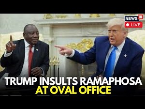 Trump Vs Ramaphosa At Oval Office | Trump's White Genocide In South Africa Jibe At Ramaphosa | N18G