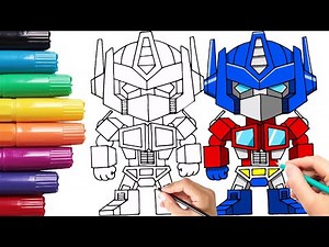How to Draw Optimus Prime | Transformers
