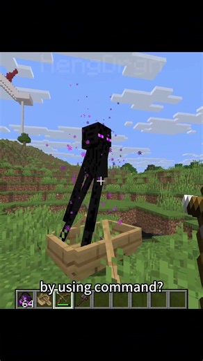 What if we force arrow damage to Enderman by using command?