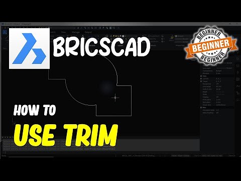 BricsCAD How To Use Trim