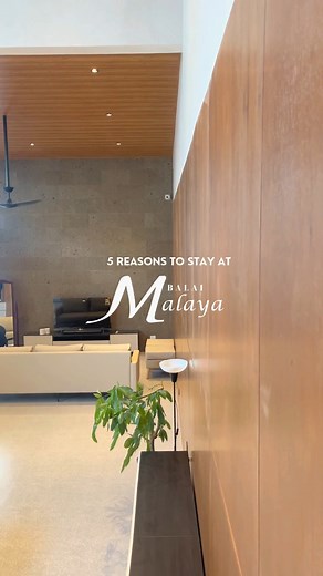 Your next unforgettable escape starts at Balai Malaya. Comfort, convenience, and space for memories – discover five reasons why 😉 Message us for inquiries. | Balai Malaya