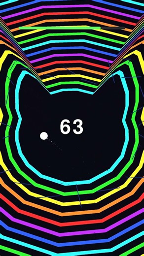 Will the Ball Escape 100 Cats in 60 Seconds? #satisfying #ball #bounce #bouncingball #adhd