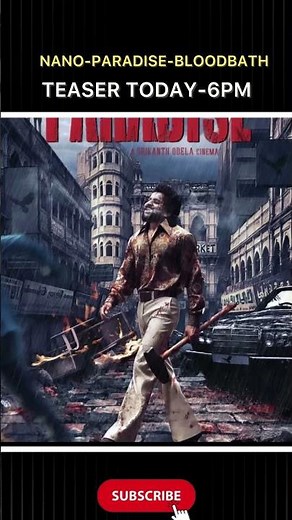 Nani hero bloodbath paradise teaser release #viral#facts#trending#reels#movie#entertainment#nani
