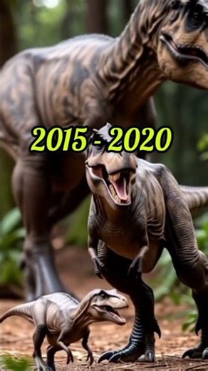 The Shocking 😲 Evolution of T. rex #trex #history #historymystery #