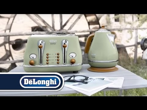 De'Longhi Vintage Icona kettle and toaster breakfast set