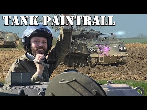 Paintballing in tanks!