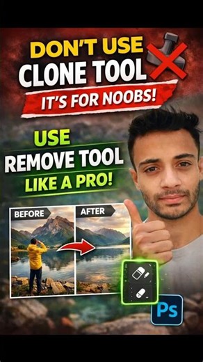 Remove Any Object in 10 Seconds – No Clone Tool! (Photoshop Trick)